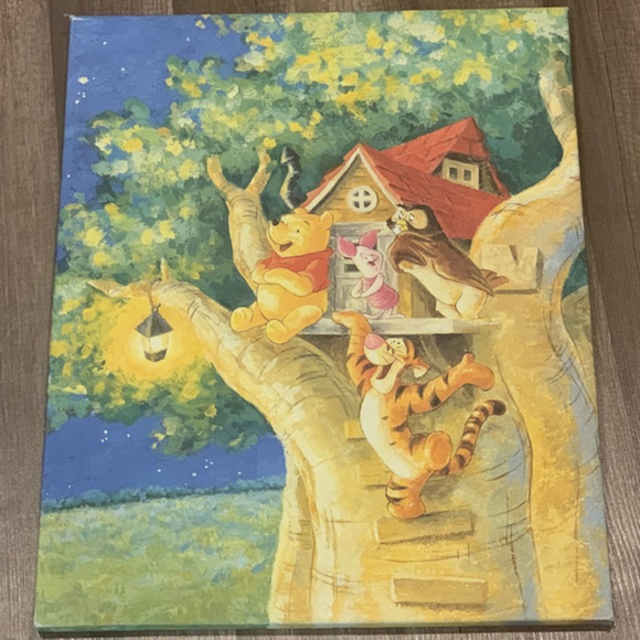 Disney Wall Art Winnie Pooh Matted Frame Decor Owl Poshmark